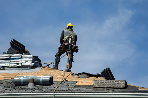 Professional Roof Replacement technician working in Cliffwood, NJ